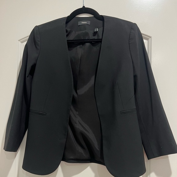 Theory Lindraya Admiral Cape Blazer - Picture 4 of 7